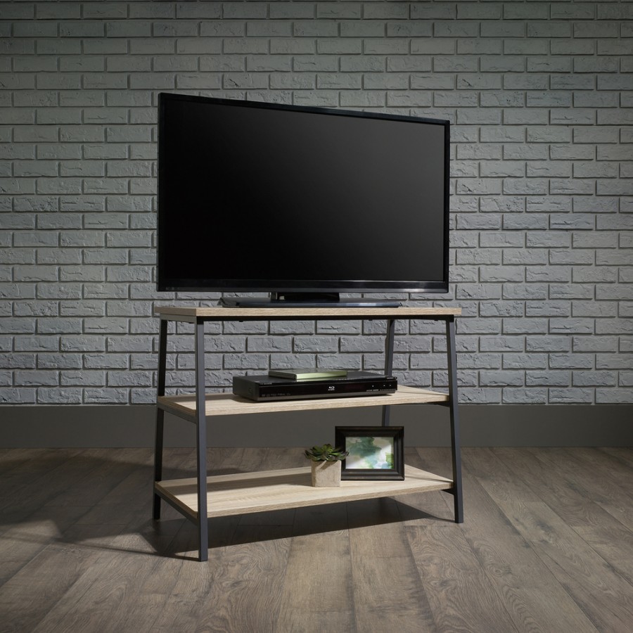 Industrial Style Oak TV Stand